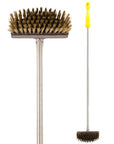 The brass bristle brush.